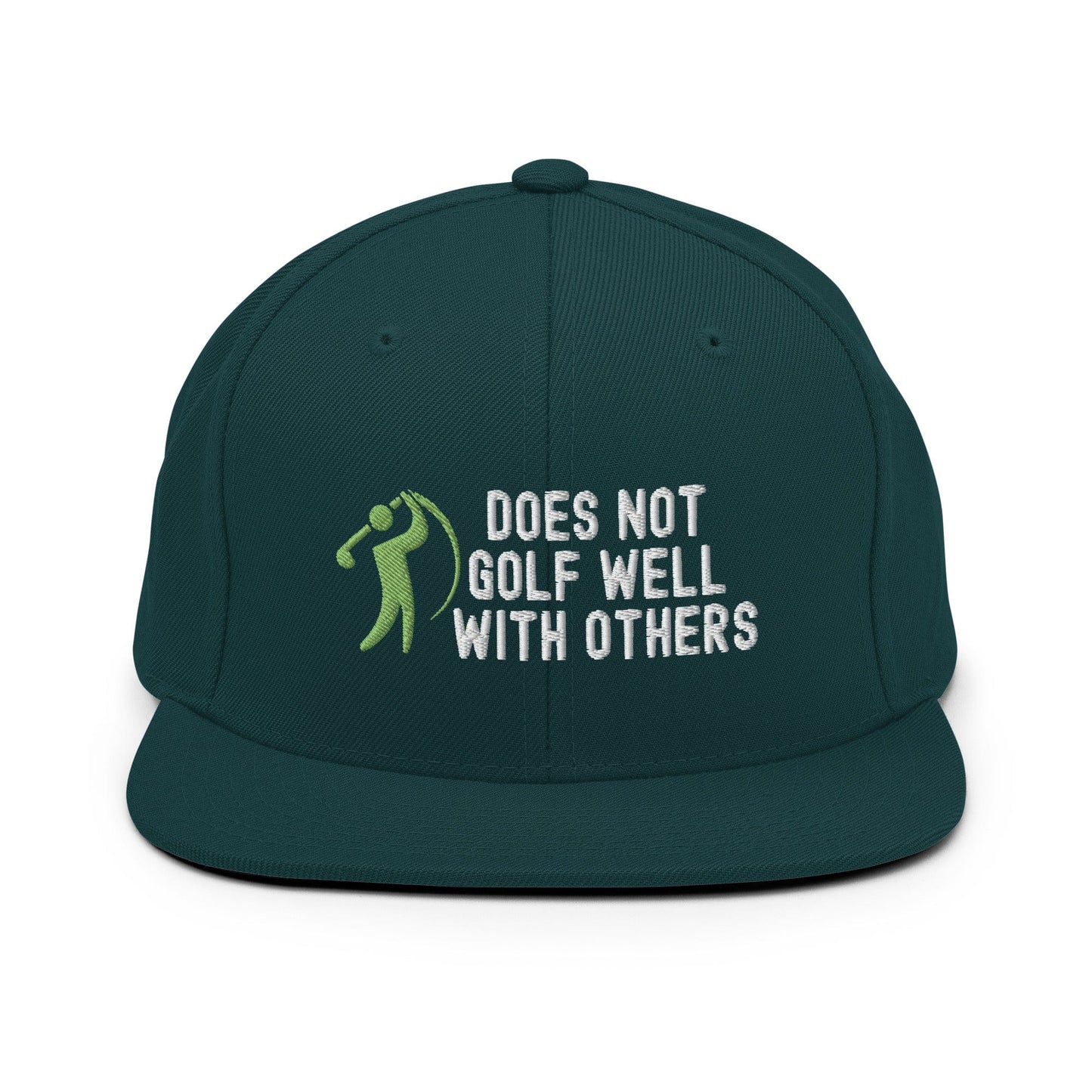Funny Golfer Gifts  Snapback Hat Spruce Does Not Golf Well With Others Snapback Hat