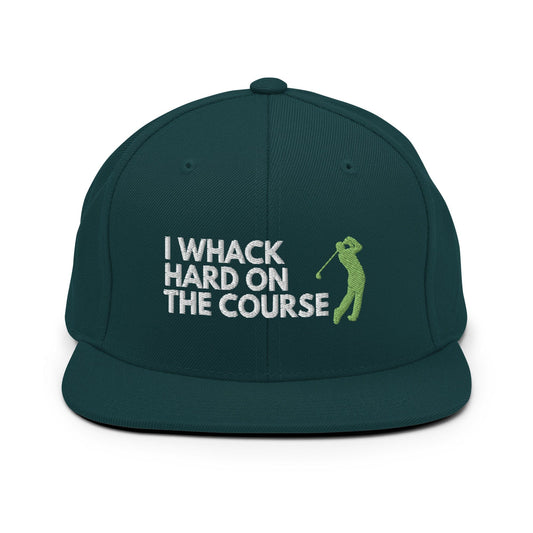 Funny Golfer Gifts  Snapback Hat Spruce I Whack Hard On The Course Snapback Hat