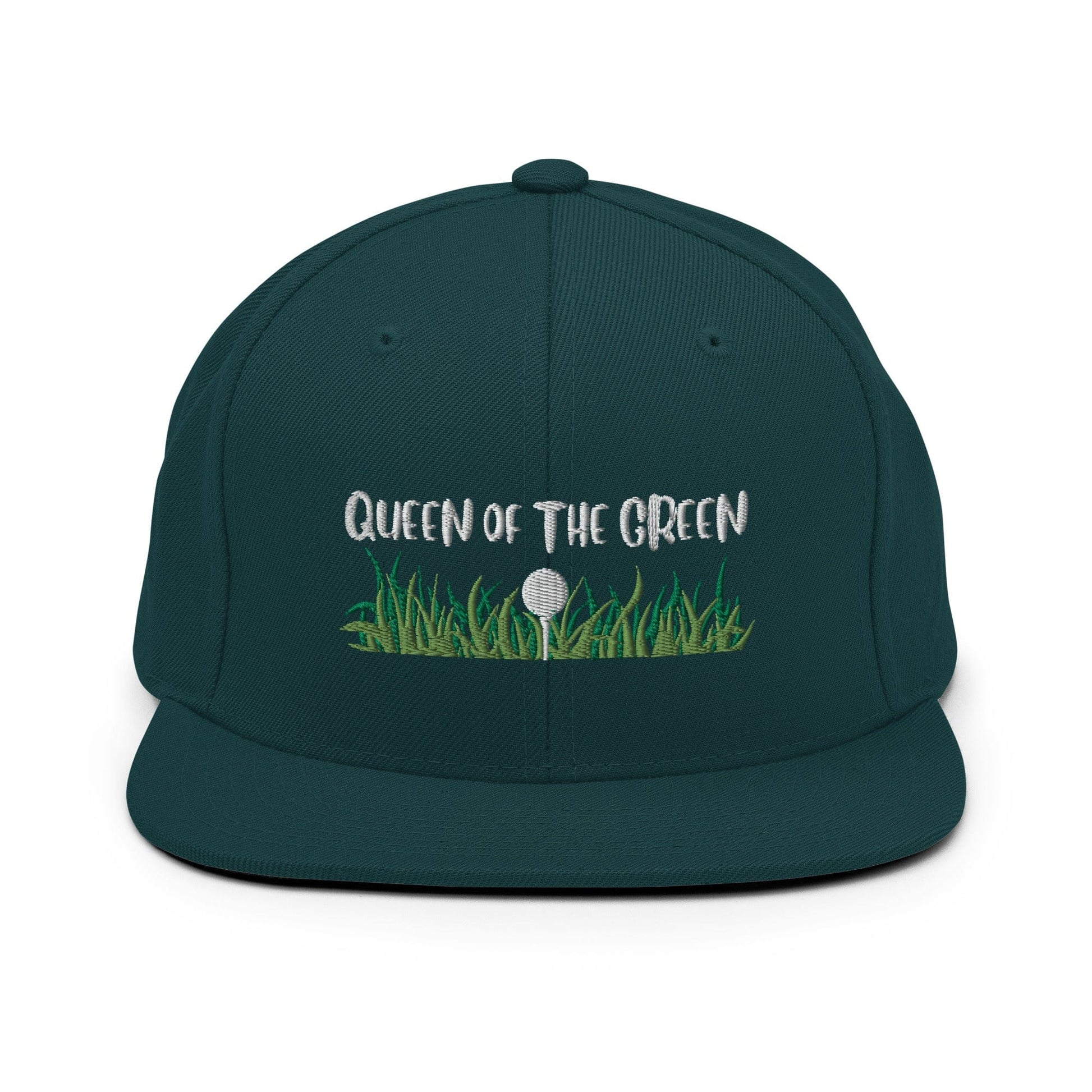 Funny Golfer Gifts  Snapback Hat Spruce Queen Of The Green Snapback Hat