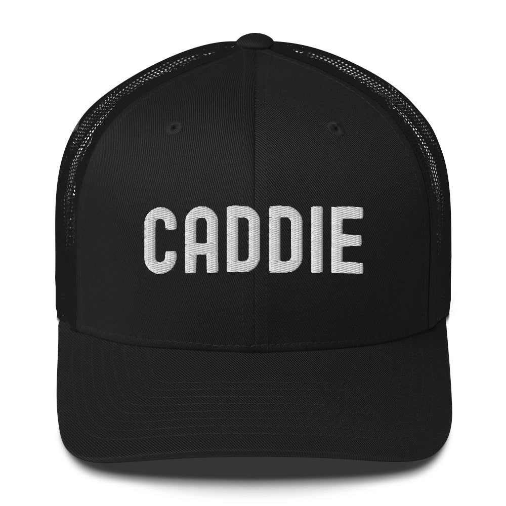 Funny Golfer Gifts  Trucker Hat Black Caddie Trucker Hat