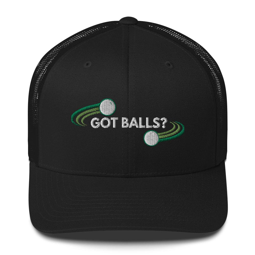 Funny Golfer Gifts  Trucker Hat Black Got Balls Trucker Hat