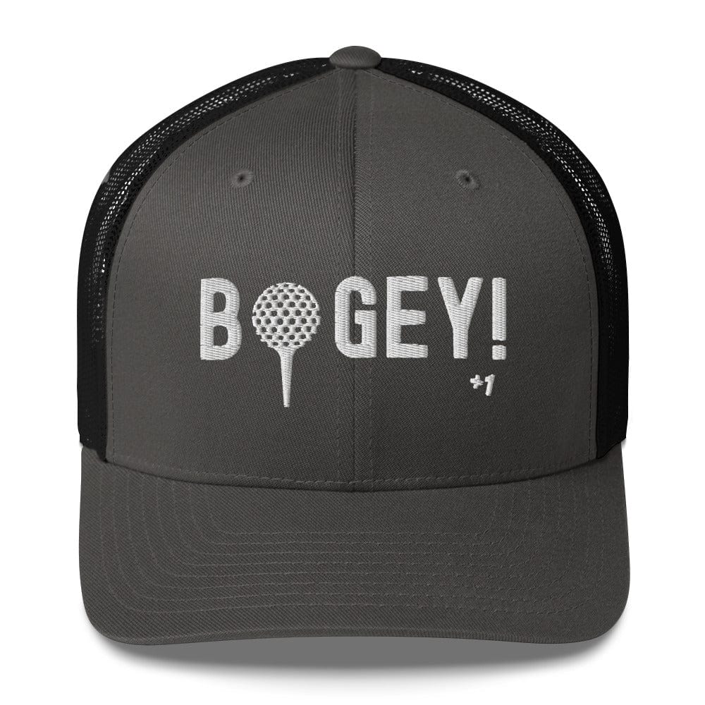 Funny Golfer Gifts  Trucker Hat Charcoal/ Black Bogey Hat Trucker Hat