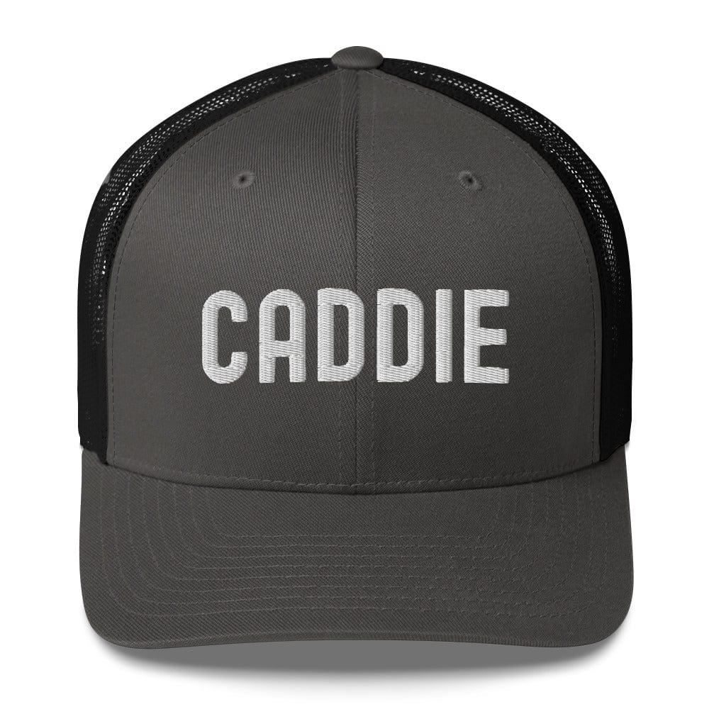 Funny Golfer Gifts  Trucker Hat Charcoal/ Black Caddie Trucker Hat