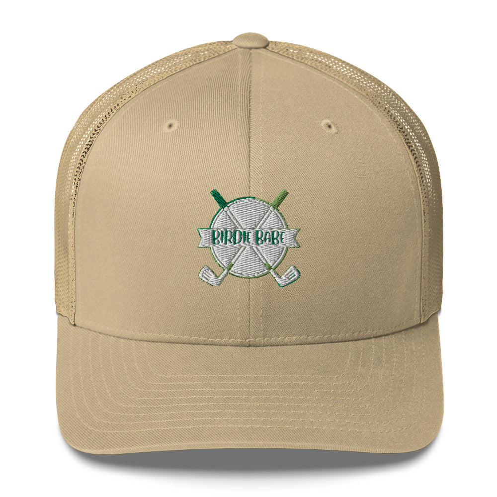 Funny Golfer Gifts  Trucker Hat Khaki Birdie Babe Trucker Hat