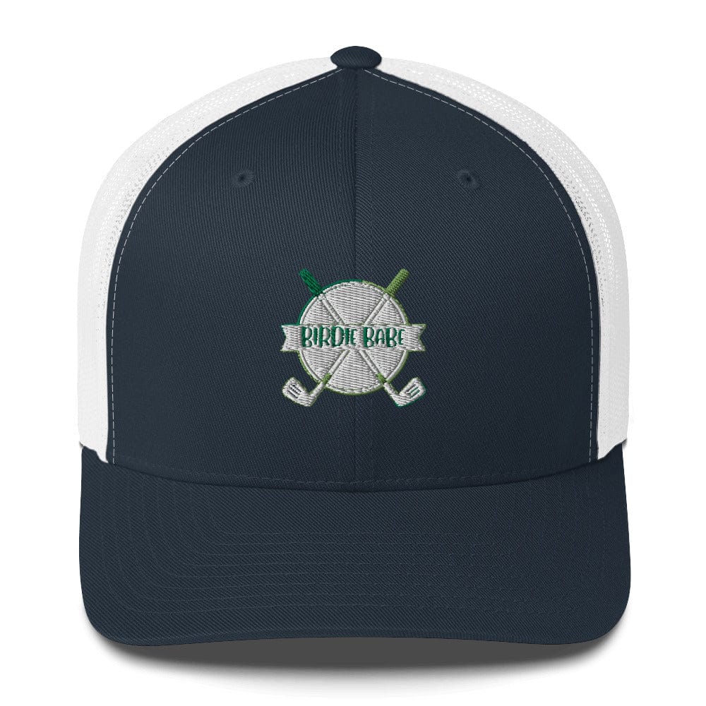 Funny Golfer Gifts  Trucker Hat Navy/ White Birdie Babe Trucker Hat