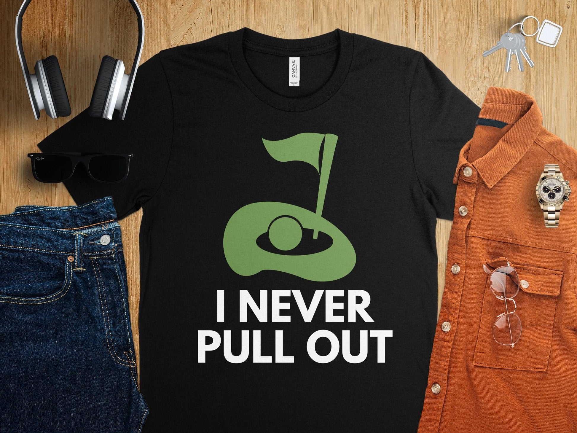 Funny Golfer Gifts  TShirt I Never Pull Out Golf TShirt