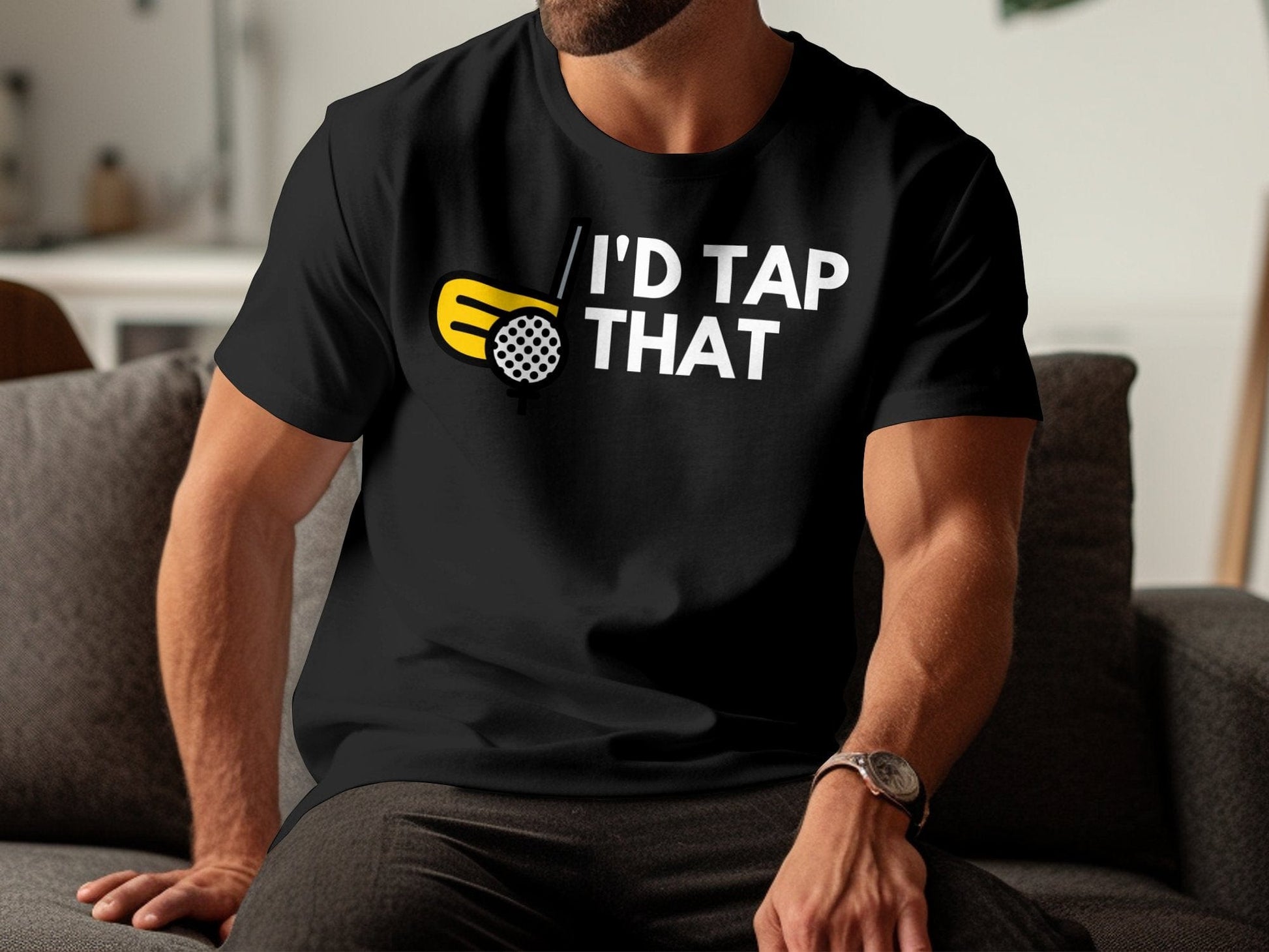 Funny Golfer Gifts  TShirt Id Tap That Golf Tshirt