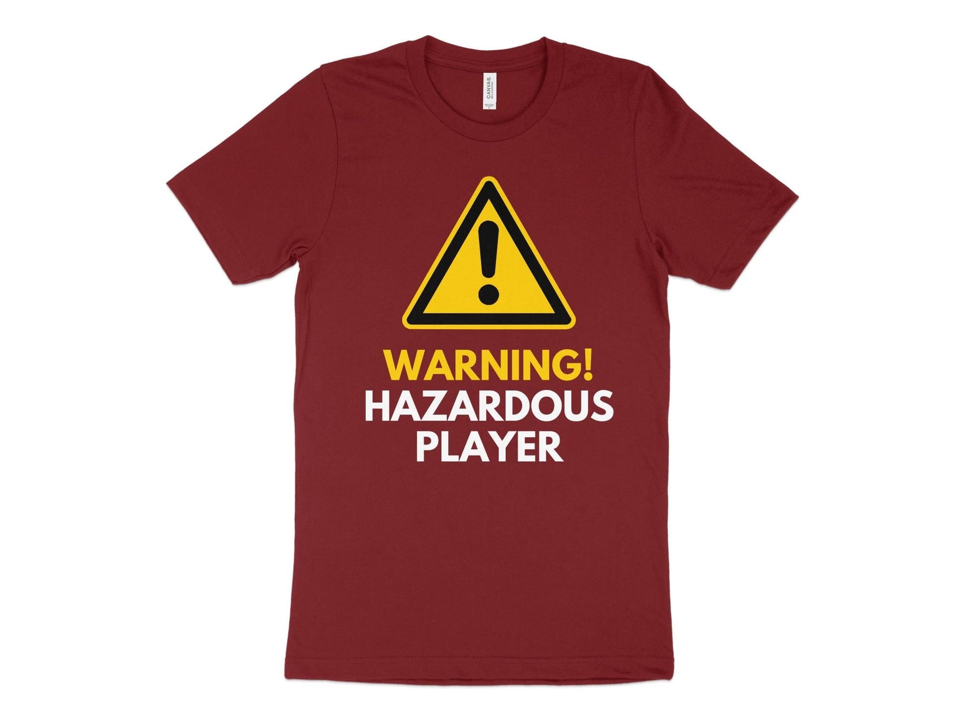 Funny Golfer Gifts  TShirt XS / Cardinal Warning Hazardous Player Golf T-Shirt