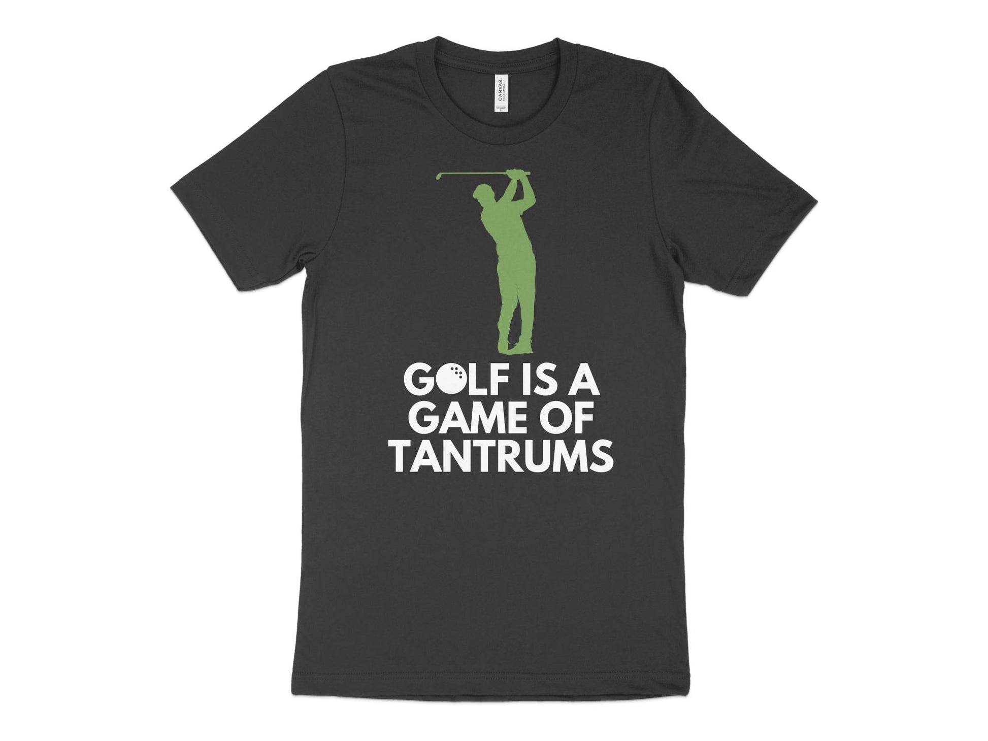 Funny Golfer Gifts  TShirt XS / Dark Grey Heather Golf is a Game of Tantrums Golf T-Shirt