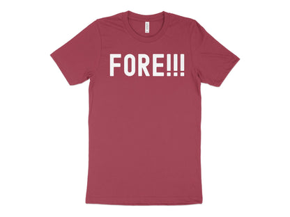 Funny Golfer Gifts  TShirt XS / Heather Raspberry Fore Golf T-Shirt