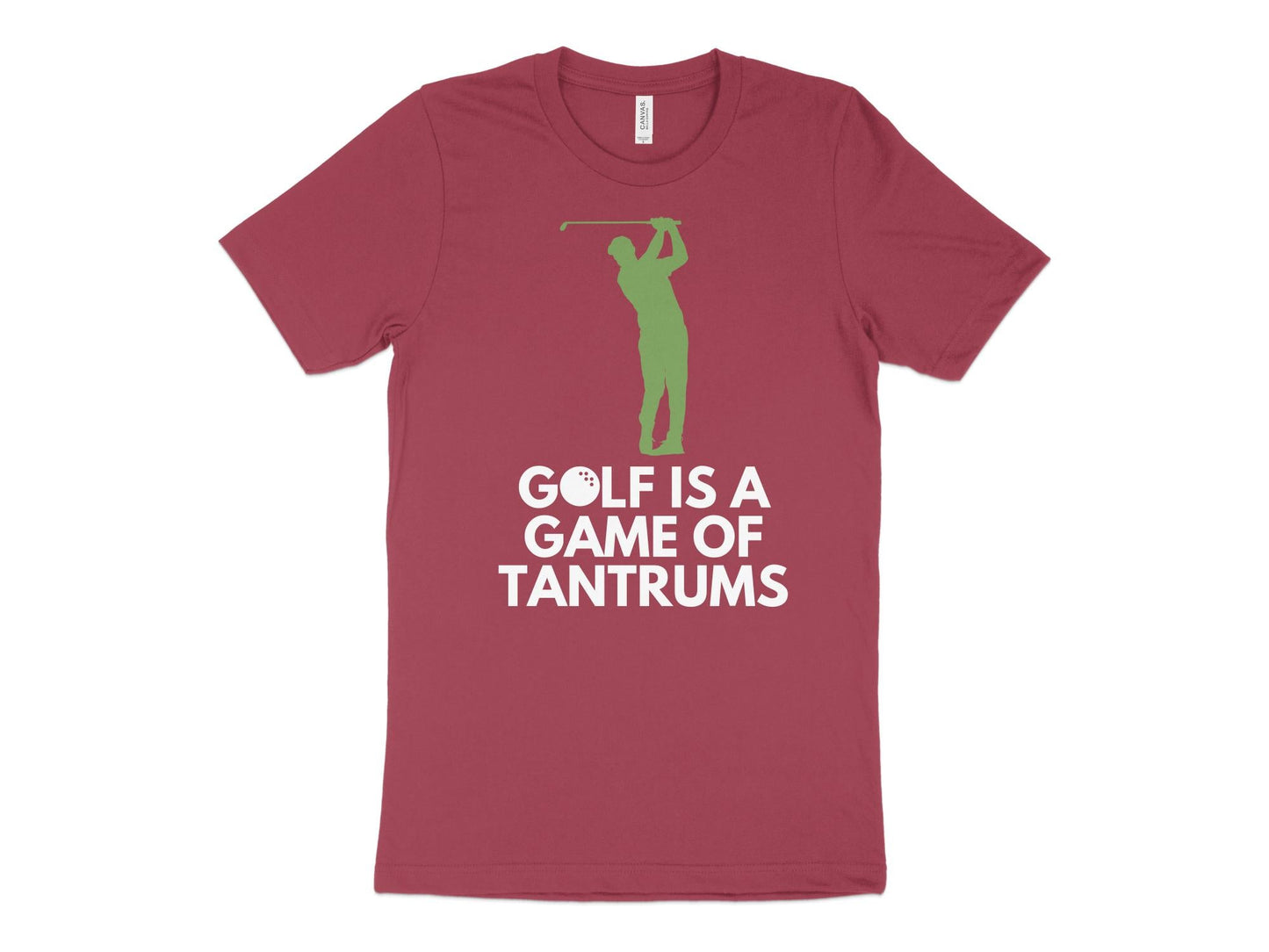 Funny Golfer Gifts  TShirt XS / Heather Raspberry Golf is a Game of Tantrums Golf T-Shirt