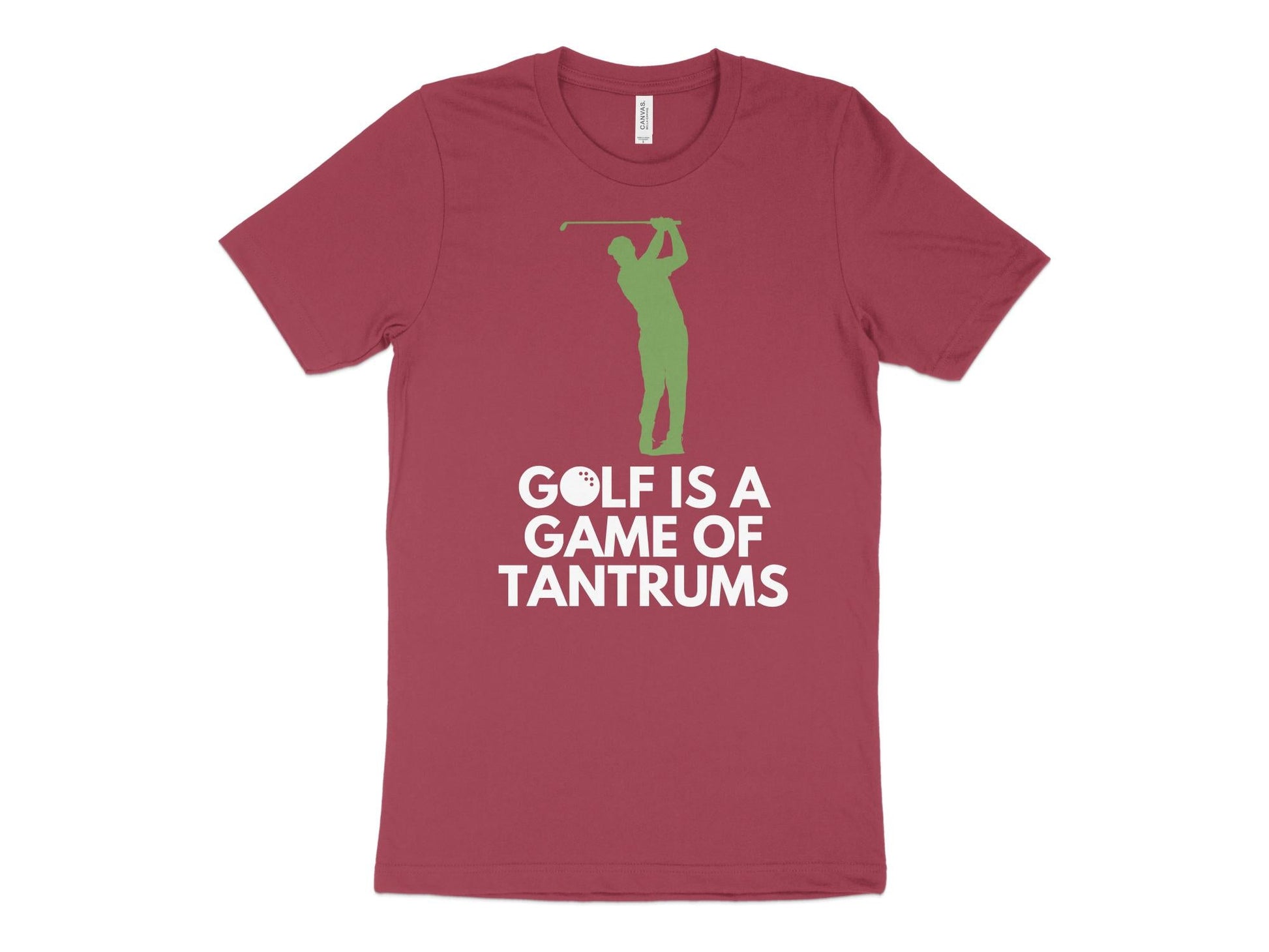 Funny Golfer Gifts  TShirt XS / Heather Raspberry Golf is a Game of Tantrums Golf T-Shirt
