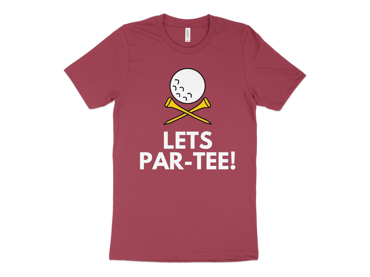Funny Golfer Gifts  TShirt XS / Heather Raspberry Lets Par-tee Golf T-Shirt