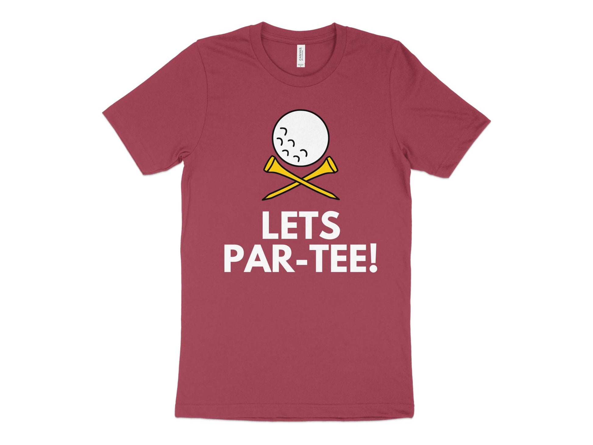 Funny Golfer Gifts  TShirt XS / Heather Raspberry Lets Par-tee Golf T-Shirt