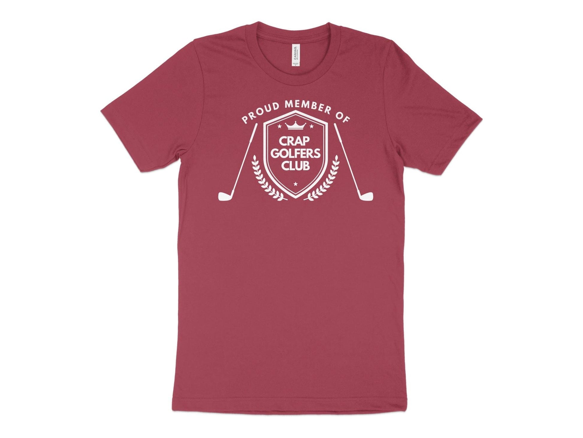 Funny Golfer Gifts  TShirt XS / Heather Raspberry Proud Member of the Crap Golfers Club Golf T-Shirt