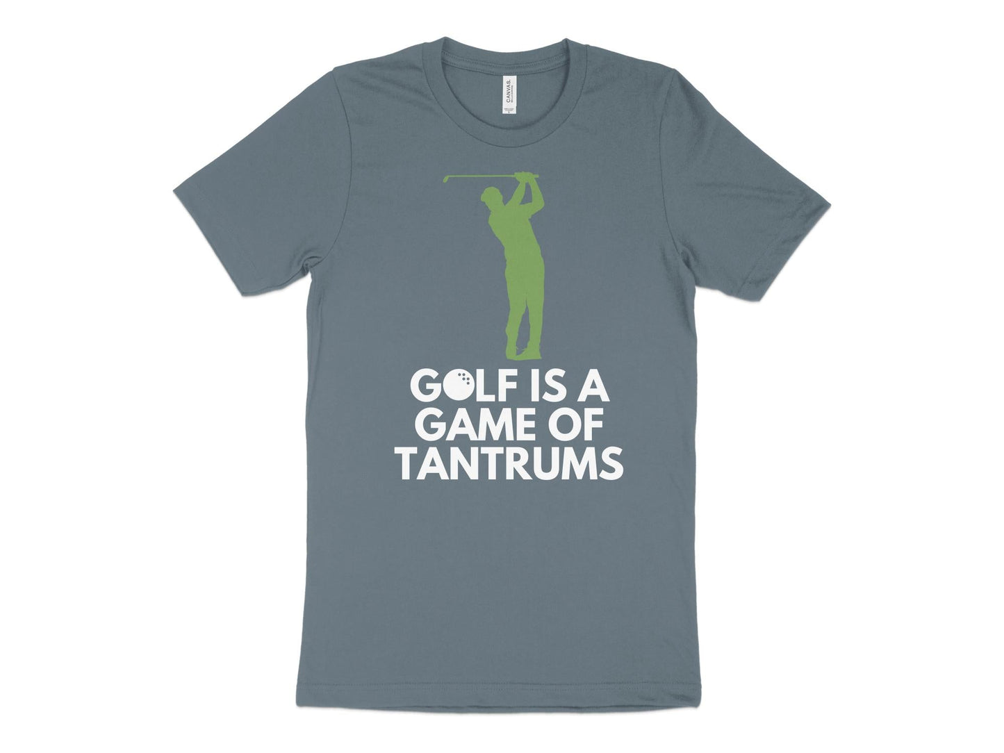 Funny Golfer Gifts  TShirt XS / Heather Slate Golf is a Game of Tantrums Golf T-Shirt