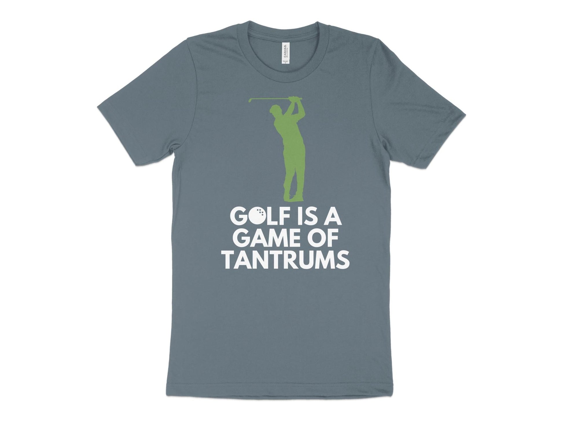 Funny Golfer Gifts  TShirt XS / Heather Slate Golf is a Game of Tantrums Golf T-Shirt