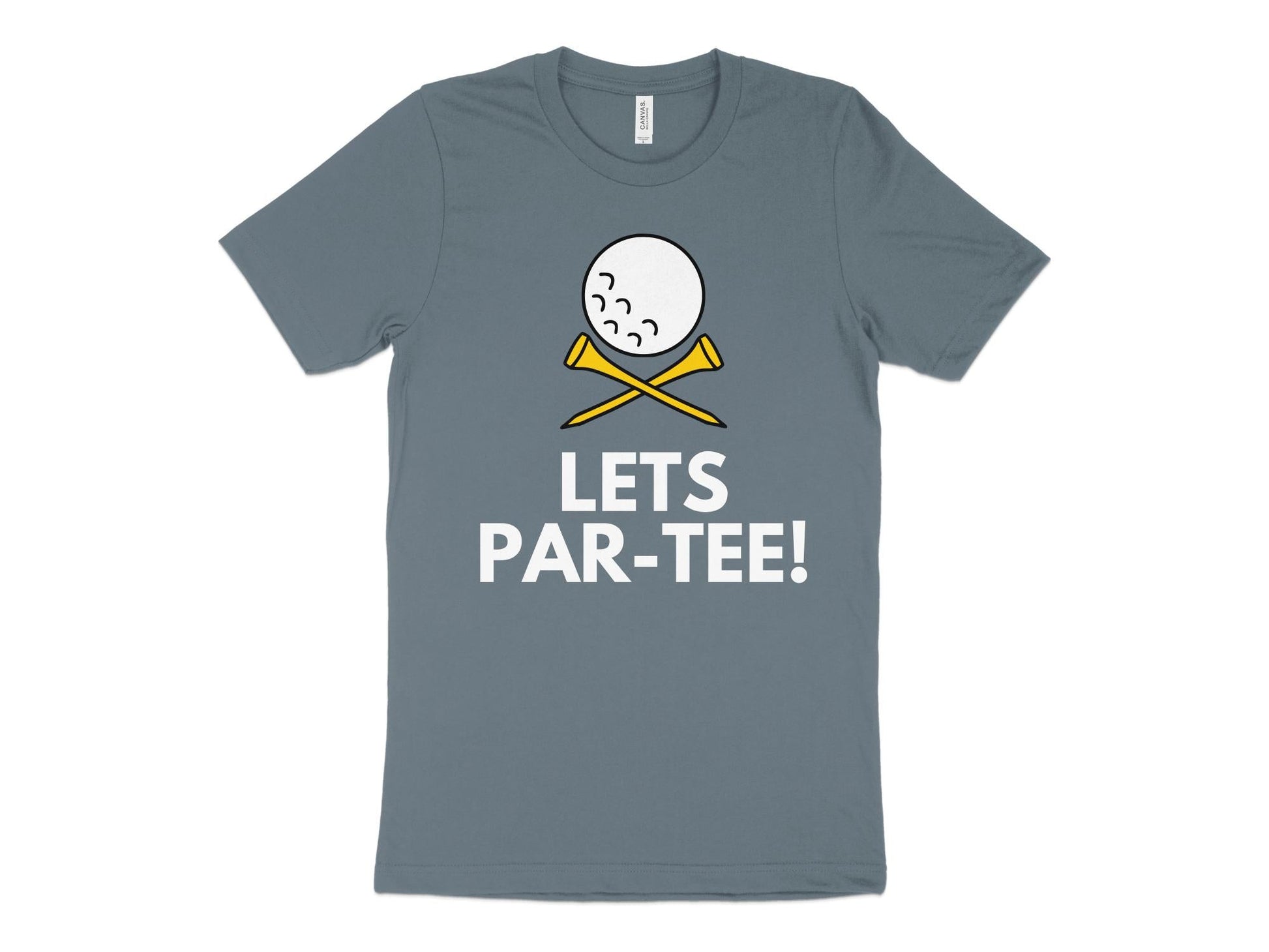 Funny Golfer Gifts  TShirt XS / Heather Slate Lets Par-tee Golf T-Shirt