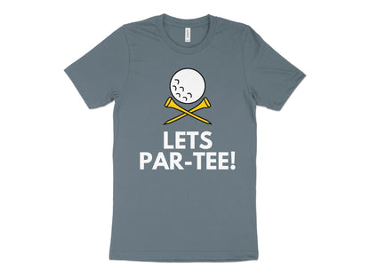 Funny Golfer Gifts  TShirt XS / Heather Slate Lets Par-tee Golf T-Shirt