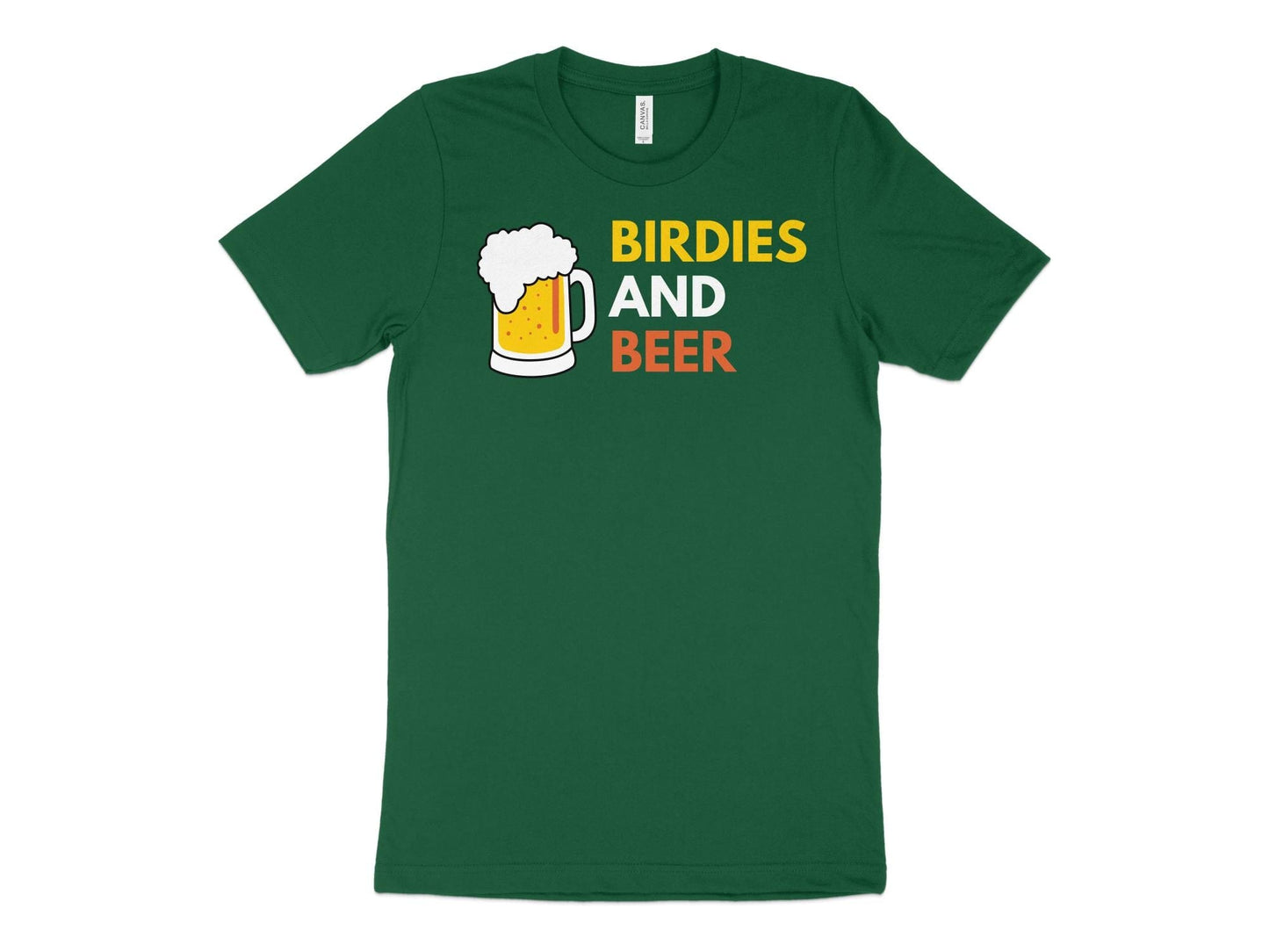Funny Golfer Gifts  TShirt XS / Kelly Birdies and Beer Golf T-Shirt