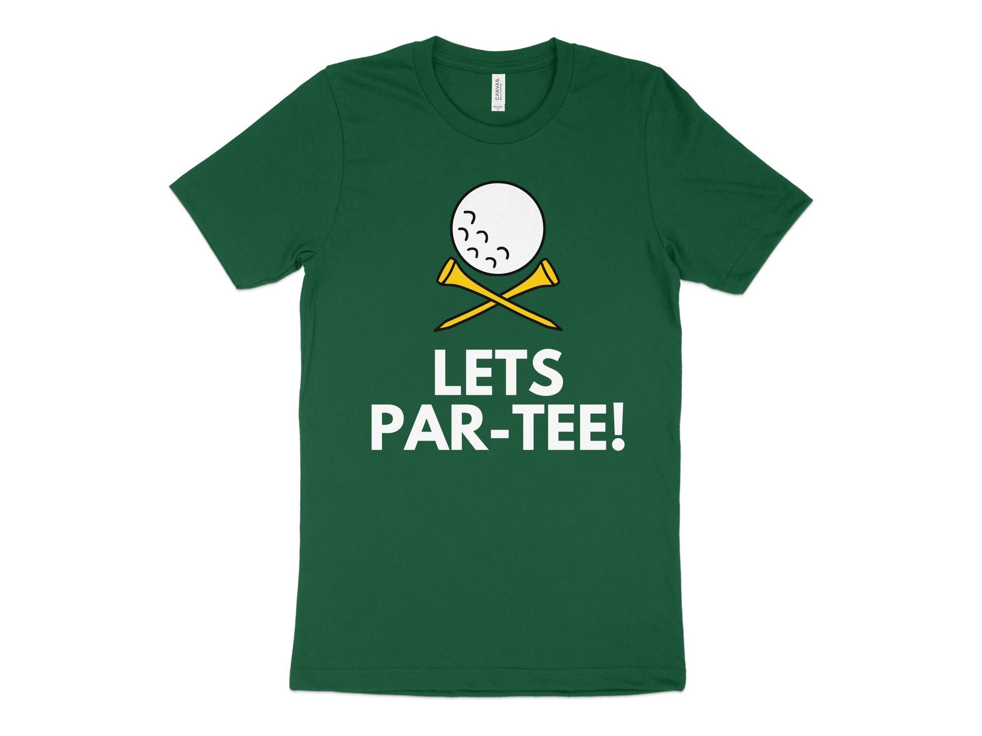 Funny Golfer Gifts  TShirt XS / Kelly Lets Par-tee Golf T-Shirt