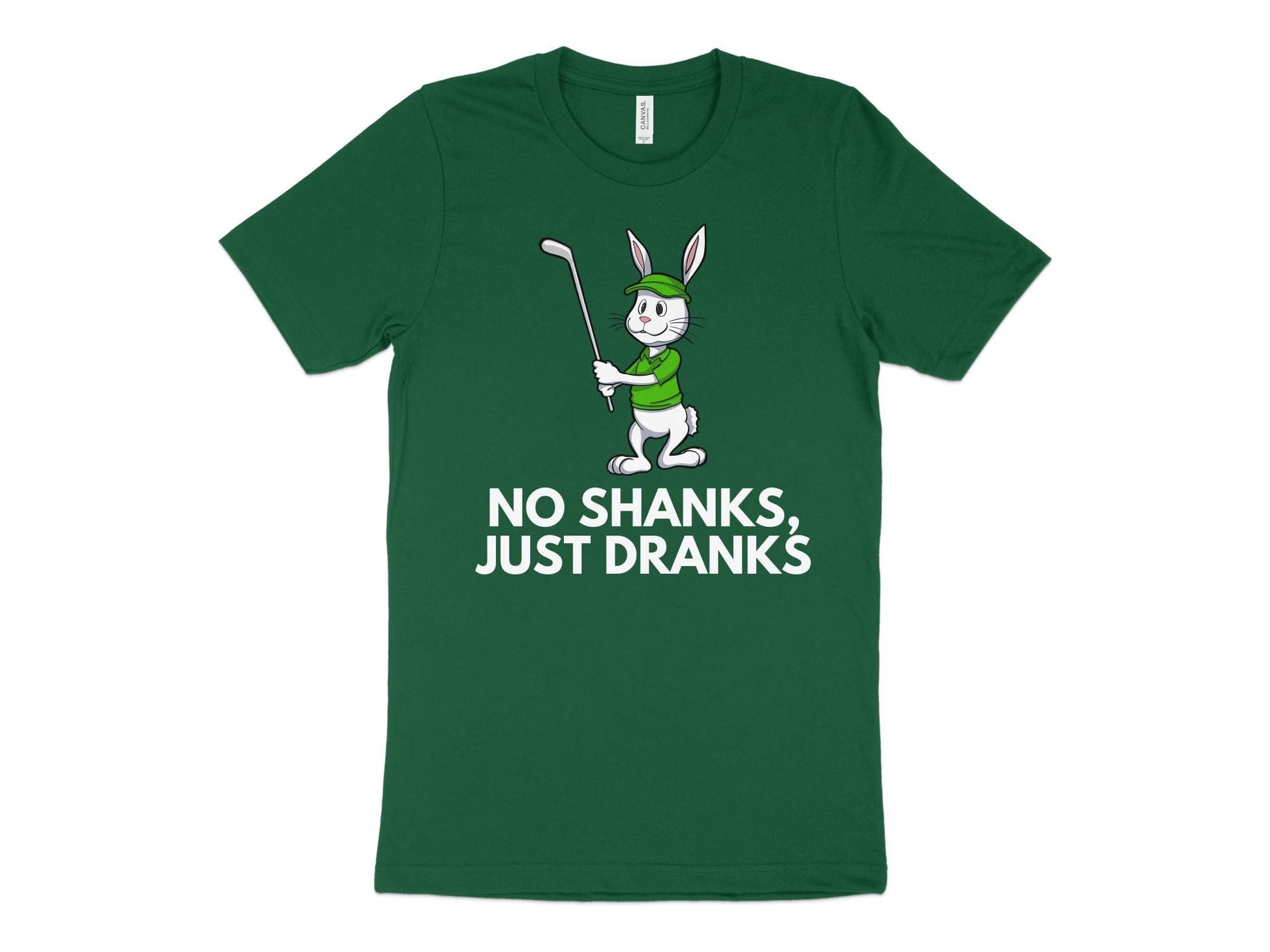 Funny Golfer Gifts  TShirt XS / Kelly No Shanks Just Dranks Golf T-Shirt