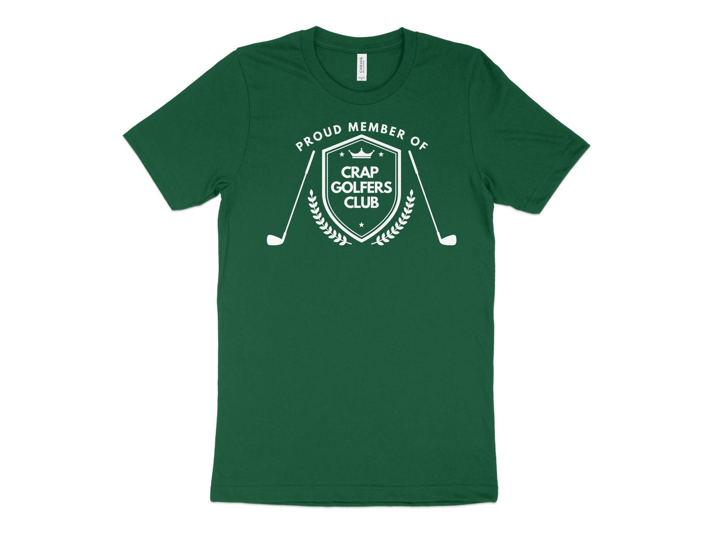 Funny Golfer Gifts  TShirt XS / Kelly Proud Member of the Crap Golfers Club Golf T-Shirt