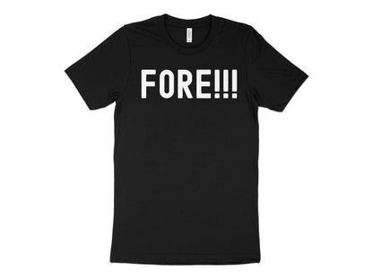 Funny Golfer Gifts  TShirt XS / Solid Black Blend Fore Golf T-Shirt