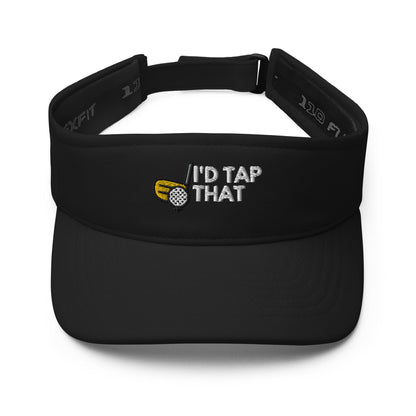Funny Golfer Gifts  Visor Black I'd Tap That Visor