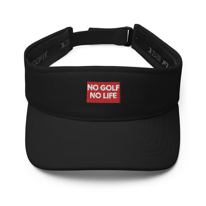 Funny Golfer Gifts  Visor Black No Golf No Life Visor