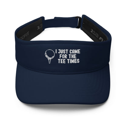 Funny Golfer Gifts  Visor Navy I Just Came For The Tee Times Visor
