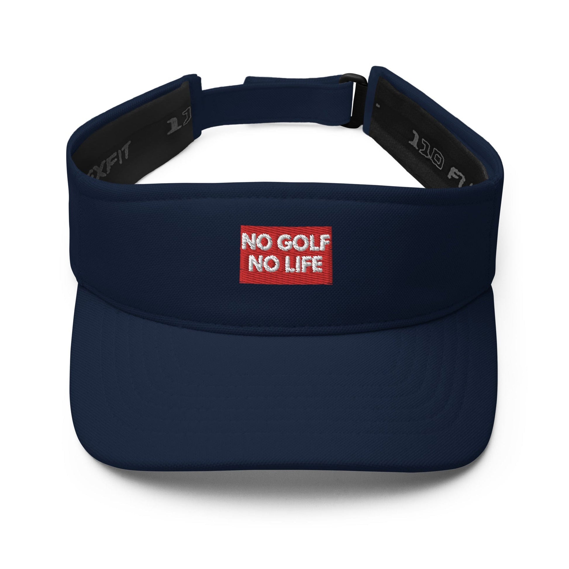 Funny Golfer Gifts  Visor Navy No Golf No Life Visor