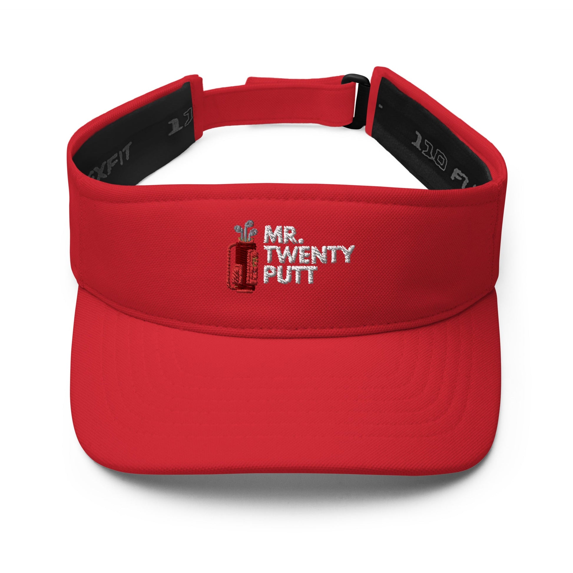 Funny Golfer Gifts  Visor Red Mr. Twenty Visor