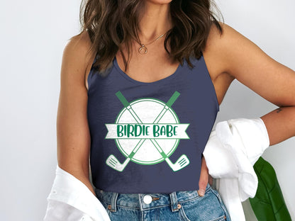 Funny Golfer Gifts  Womens Tank Top Birdie Babe Golf Womans Tank Top