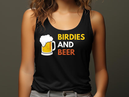 Funny Golfer Gifts  Womens Tank Top Birdies and Beer Golf Womans Tank Top