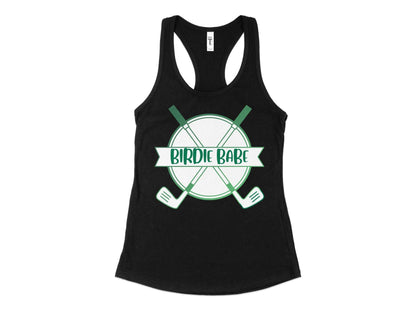 Funny Golfer Gifts  Womens Tank Top XS / Black Birdie Babe Golf Womans Tank Top