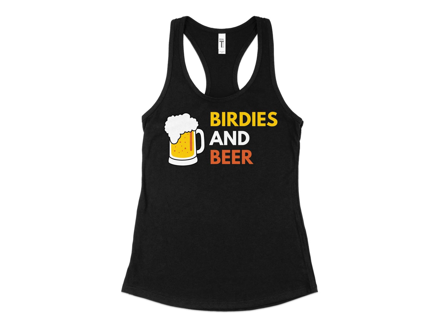 Funny Golfer Gifts  Womens Tank Top XS / Black Birdies and Beer Golf Womans Tank Top