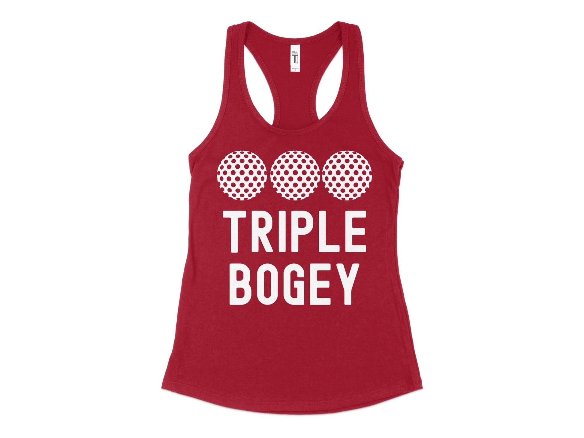 Funny Golfer Gifts  Womens Tank Top XS / Cardinal Triple Bogey Golf Womans Tank Top