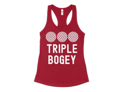 Funny Golfer Gifts  Womens Tank Top XS / Cardinal Triple Bogey Golf Womans Tank Top