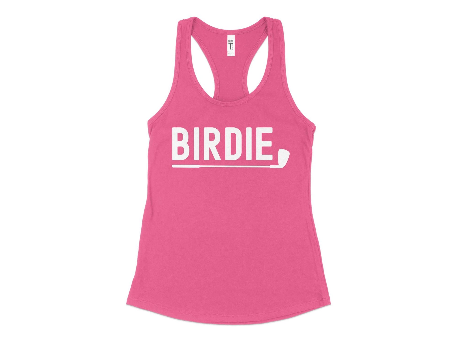 Funny Golfer Gifts  Womens Tank Top XS / Hot Pink Birdie Golf Womans Tank Top