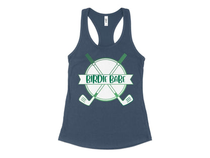 Funny Golfer Gifts  Womens Tank Top XS / Indigo Birdie Babe Golf Womans Tank Top