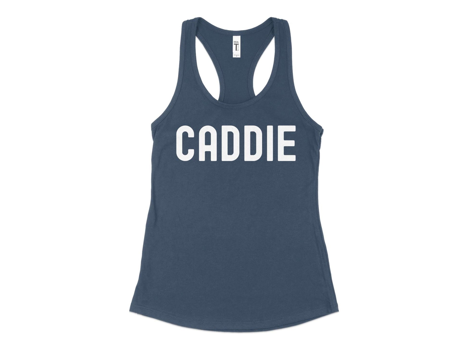 Funny Golfer Gifts  Womens Tank Top XS / Indigo Caddie Golf Womans Tank Top