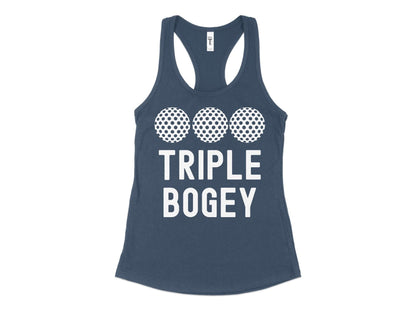 Funny Golfer Gifts  Womens Tank Top XS / Indigo Triple Bogey Golf Womans Tank Top