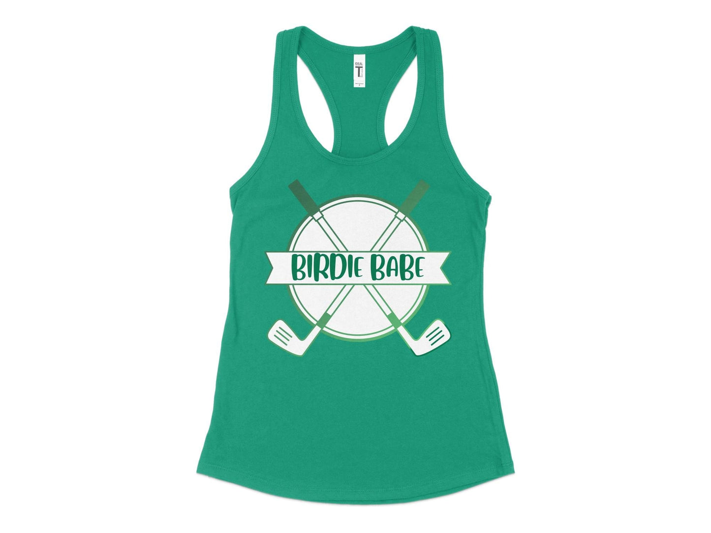 Funny Golfer Gifts  Womens Tank Top XS / Kelly Green Birdie Babe Golf Womans Tank Top