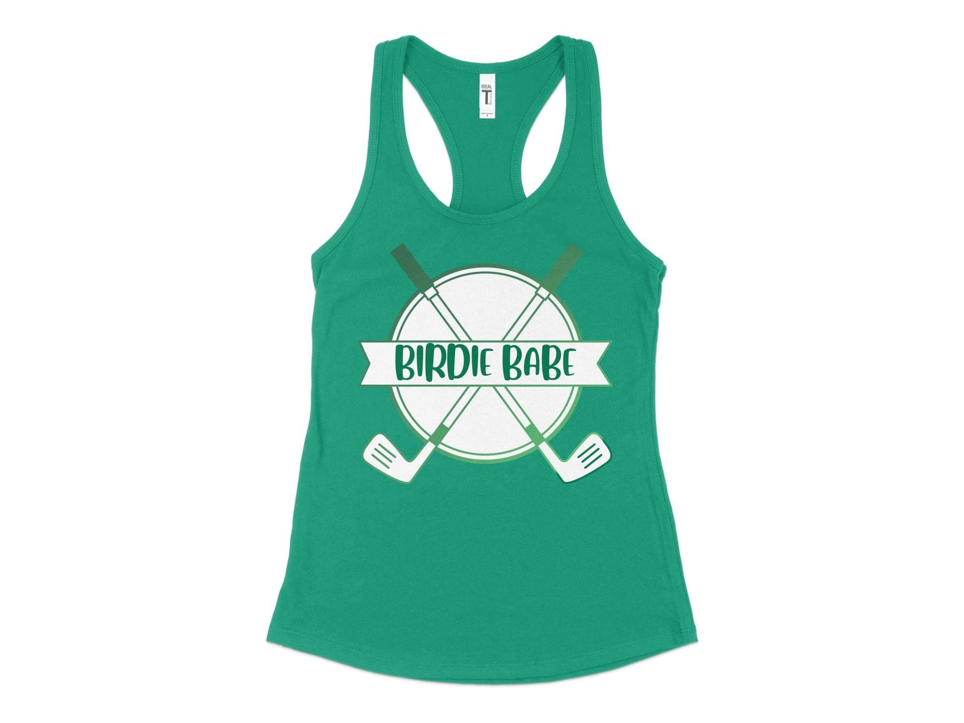 Funny Golfer Gifts  Womens Tank Top XS / Kelly Green Birdie Babe Golf Womans Tank Top