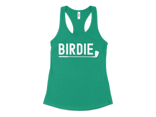 Funny Golfer Gifts  Womens Tank Top XS / Kelly Green Birdie Golf Womans Tank Top