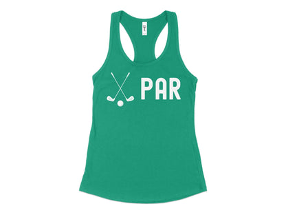 Funny Golfer Gifts  Womens Tank Top XS / Kelly Green Par Golf Womans Tank Top