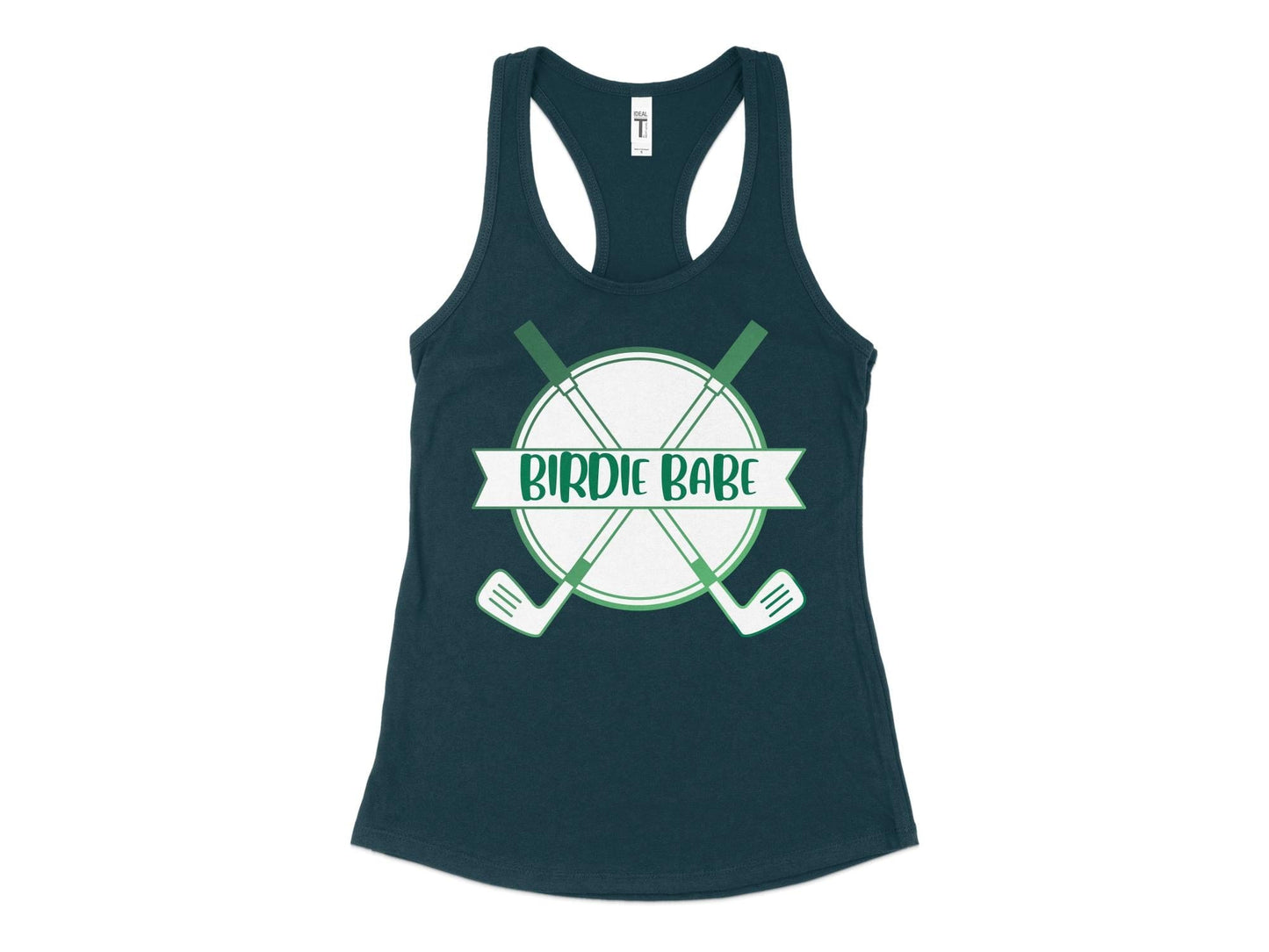 Funny Golfer Gifts  Womens Tank Top XS / Midnight Navy Birdie Babe Golf Womans Tank Top