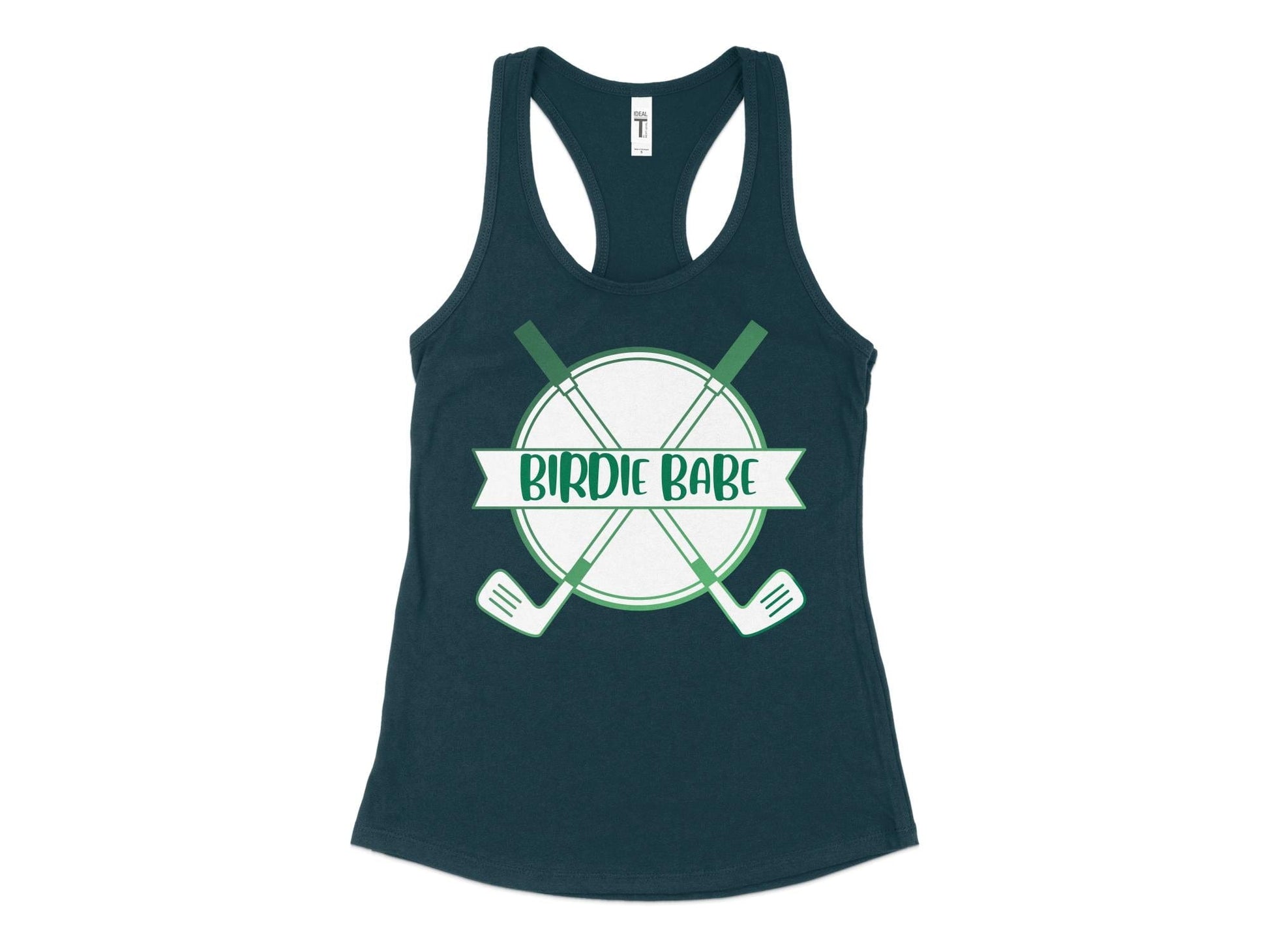 Funny Golfer Gifts  Womens Tank Top XS / Midnight Navy Birdie Babe Golf Womans Tank Top