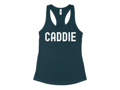 Funny Golfer Gifts  Womens Tank Top XS / Midnight Navy Caddie Golf Womans Tank Top